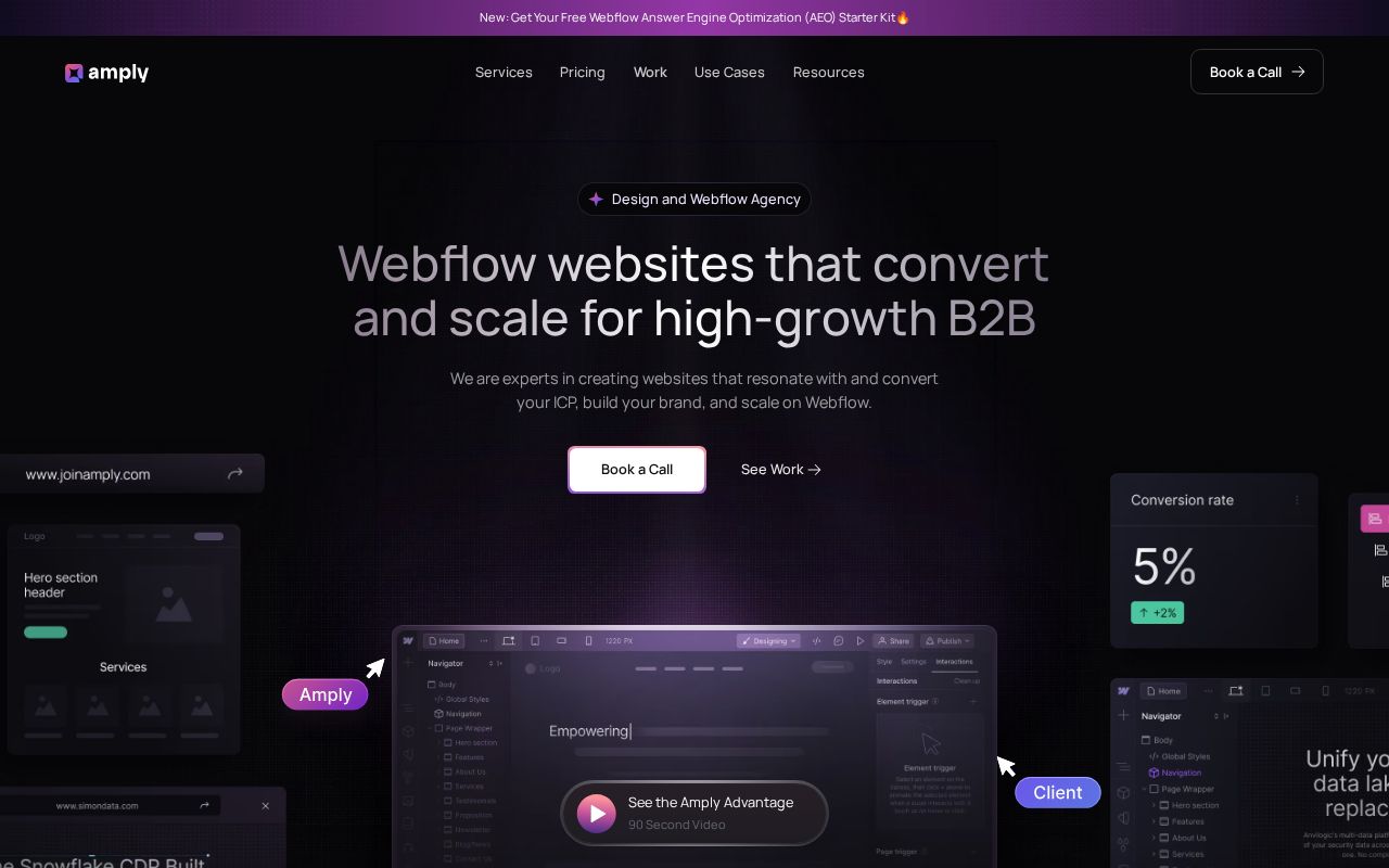 Amply homepage